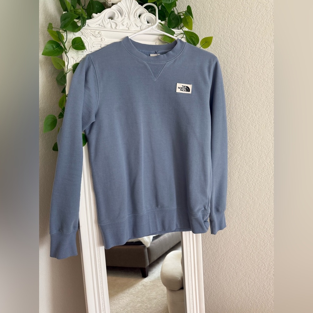 The North Face women’s sweatshirt - size small. Light medium blue